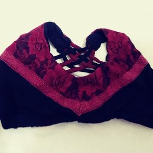 Red Floral Bra/Top